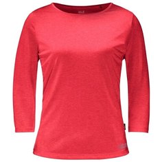 Футболка женская JACK WOLFSKIN Jwp 3/4 T размер L tulip red