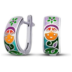 Silver WINGS Серьги с эмалью из серебра 22as00184-186