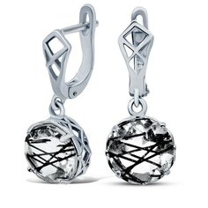 Silver WINGS Серьги с кварцами из серебра 22veafa01849b-19