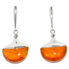 Silver WINGS Серьги с янтарем из серебра 22se001102c-1-96