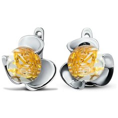 Silver WINGS Серьги с кварцами из серебра 22veafa02246s-19