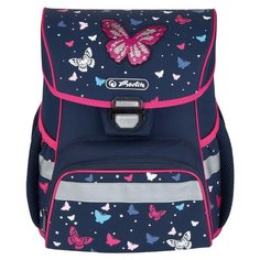 Herlitz Ранец Loop Butterfly (50025800), синий/розовый