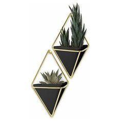 Декор для стен Trigg малый черный-латунь Umbra