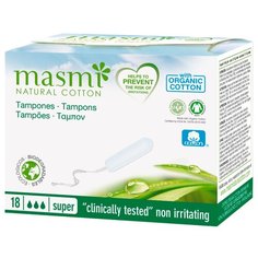 Органические, натуральные гигиенические тампоны Masmi Super 18 шт