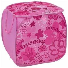 Корзина Наша игрушка Принцесса 45х45х45 см (636012) розовый