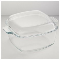 Квадратная кастрюля с крышкой РК-512 "Забава", 2,7 л, 261х216х125 мм