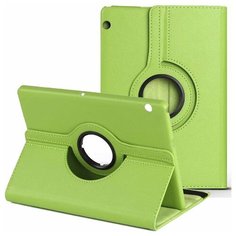 Чехол-подставка MyPads для Samsung Galaxy Tab S5e 10.5 SM-T720 / T725 (2019) на пластиковой основе кожаный поворотный роторный оборотный с трансформацией в подставку зеленый