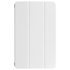 Чехол-обложка MyPads для Samsung Galaxy Tab A 10.1 2016 SM-T580 / T585C / T585N тонкий умный кожаный на пластиковой основе с трансформацией в подставку белый