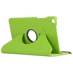 Чехол-подставка MyPads для Samsung Galaxy Tab A 8.0 (2019) SM-T290 / T295 на пластиковой основе кожаный поворотный роторный оборотный с трансформацией в подставку зеленый