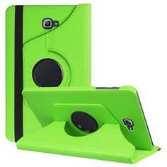 Чехол-подставка MyPads для Samsung Galaxy Tab A 2016 7.0 SM-T285/T280/T280N/T288/ T285C на пластиковой основе кожаный поворотный роторный оборотный с трансформацией в подставку зеленый