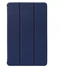 Чехол-обложка MyPads для Lenovo Tab M10 + Plus TB-X606F/M тонкий умный кожаный на пластиковой основе с трансформацией в подставку синий