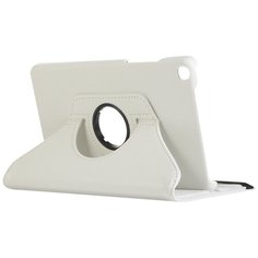 Чехол-подставка MyPads для Huawei MediaPad T3 7.0 (BG2-W09) на пластиковой основе кожаный поворотный роторный оборотный с трансформацией в подставку белый