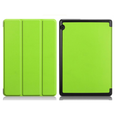 Чехол-обложка MyPads для Huawei MediaPad T5 10 AGS2-L09/AL00/W09 тонкий умный кожаный для пластиковой основе с трансформацией в подставку зеленый