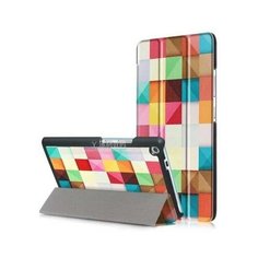 Чехол-обложка MyPads для Lenovo Tab 3 7 Plus TB-7703X/N (ZA1K0070RU) тонкий умный кожаный на пластиковой основе с трансформацией в подставку золотой