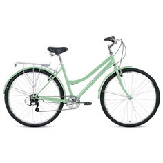 Велосипед FORWARD TALICA 28 2.0 (28" 7 ск. рост 19") 2020-2021, мятный/белый, RBKW1C187006