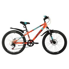 Подростковый горный (MTB) велосипед Novatrack Extreme 24 6 Disc (2021) оранжевый 12" (требует финальной сборки)