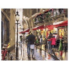 Картина по номерам ВанГогВоМне "Прогулка после дождя" 40х50см