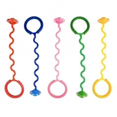 Скакалка Змейка, Диск PVC со светом, 1/орр, 5 цветов микс Наша Игрушка