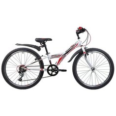 Подростковый горный (MTB) велосипед Novatrack Racer 24 Rigid (2020) белый 10" (требует финальной сборки)