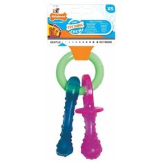 Игрушка для щенков NYLABONE Соски с ароматом бекона XS