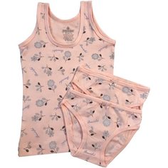 Комплект для девочки (майка 1 шт., трусики 2шт.) Baykar, арт. 4298-5296-2, разм. 4, персиковый, рост 134-140