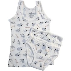 Комплект для девочки (майка 1 шт., трусики 2шт.) Baykar, арт. 4298-5296-2, разм. 1, бежевый, рост 98-104