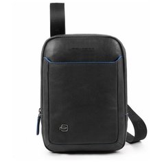 Сумка-планшет PIQUADRO, натуральная кожа, черный