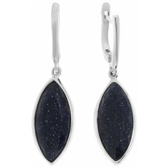 Balex Серьги 2436930076 из серебра 925 пробы с авантюрином реконструированным