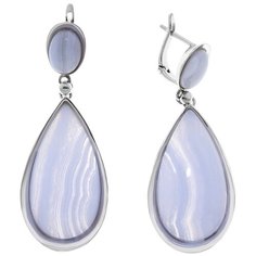 Balex Серьги 2436930145 из серебра 925 пробы с агатом природным