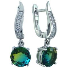 Balex Серьги 2405937481 из серебра 925 пробы с кварцем и фианитом