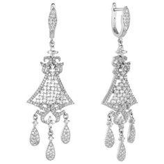 Balex Серьги 2405935454 из серебра 925 пробы с фианитом