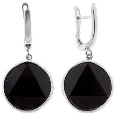 Balex Серьги 2436930201 из серебра 925 пробы с ониксом