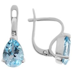 Balex Серьги 2405932541 из серебра 925 пробы с топазом голубым природным