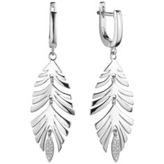 Balex Серьги 2435910091 из серебра 925 пробы с фианитом