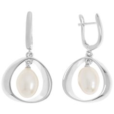 Balex Серьги 2432930141 из серебра 925 пробы с жемчугом культивированным