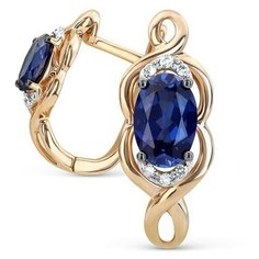 VALTERA Серьги с сапфирами и бриллиантами 089937