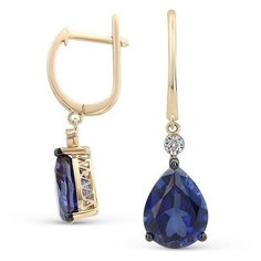 VALTERA Серьги с сапфирами и бриллиантами 089942