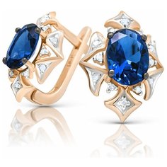 VALTERA Серьги с сапфирами и бриллиантами 094469