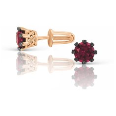 VALTERA Серьги с рубинами 106271