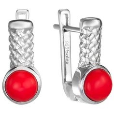 Balex Серьги 2410931781 из серебра 925 пробы с кораллом реконструированным