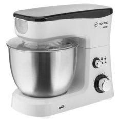 Миксер HOTTEK HT-977-002, планетарный, 900 Вт, чаша 3.5 л, 5 скоростей, бело-серый 5421669