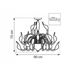Люстра на штанге Lightstar Cigno Collo 751184