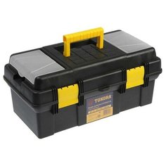 Ящик для инструмента TUNDRA, 16", 41х21х18.5 см, пластиковый, подвижный лоток, 2 органайзера 5664626