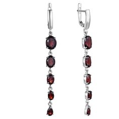 Balex Серьги 2457930053 из серебра 925 пробы с гранатом природным