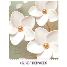 Фотообои флизелиновые Топ Фотообои Дерево 3D на цветном фоне 300х180 (ШхВ) темно-бежевый/бирюзовый/светло-розовый/белый