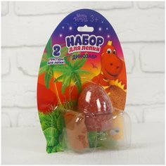 Набор для творчества из массы для лепки, основа яйцо, глазки, серия "Динозавры" 2179276 Школа талантов