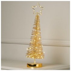 Фигурка Luazon Lighting Елка плетеная 46 см золотистый