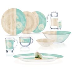 Столовый набор НОРД ХЕВЕА ТЮРКУАЗ 46 предметов Luminarc