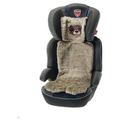 Накидка «АВТОНЯША» для детского автокресла, Мишка, серая 2902589 Филиппок