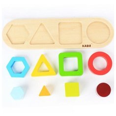 Сортер логический геометрические фигуры, 8 элементов Щепочка